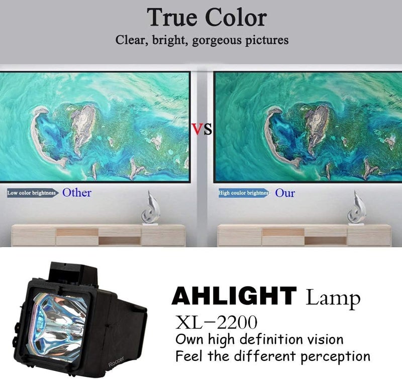 BORYLI TV Lamp xl-2200 XL-2200U for KDF-55WF655, KDF-55XS955, KDF-60WF655, KDF-60XS955, KDF-E55A20, KDF-E60A20 - Image 4